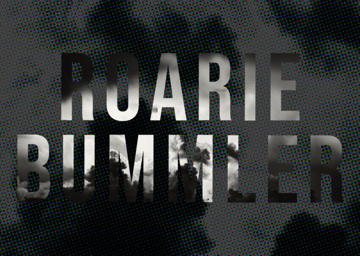 Roarie Bummler logo with stormy background